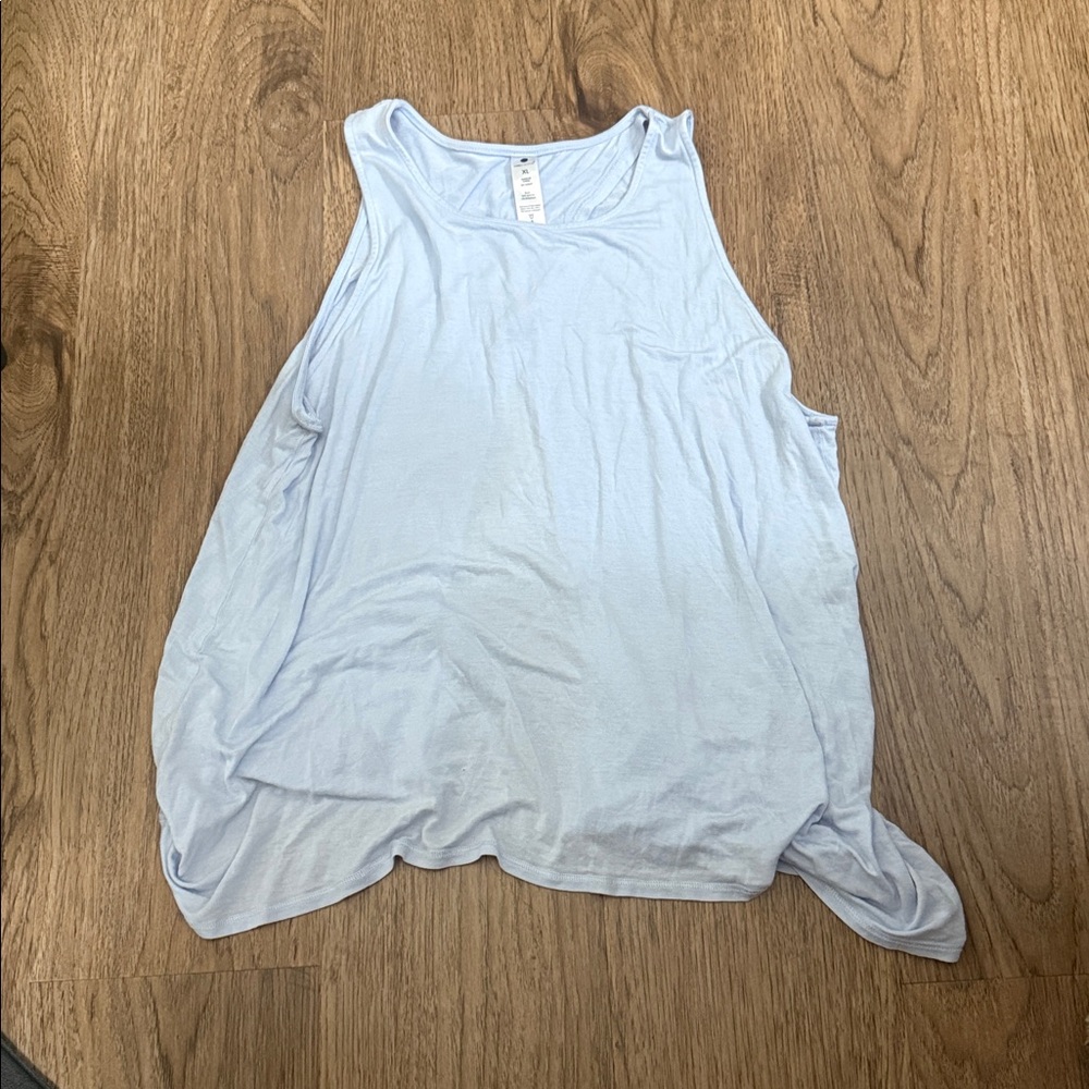 Light Blue Sleeveless Tank Top